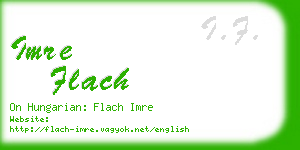 imre flach business card